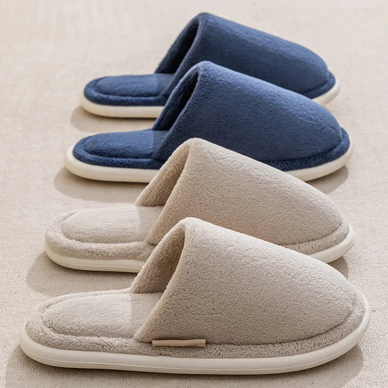 Woolen Cloth Slippers for Men and Women - Thick Sole Indoor Comfort 4