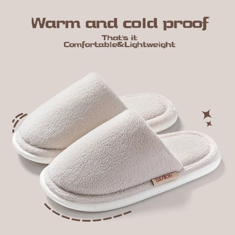 Woolen Cloth Slippers for Men and Women - Thick Sole Indoor Comfort 6