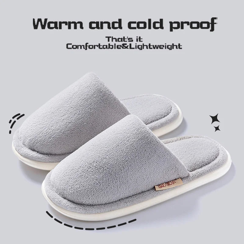 Woolen Cloth Slippers for Men and Women - Thick Sole Indoor Comfort 7