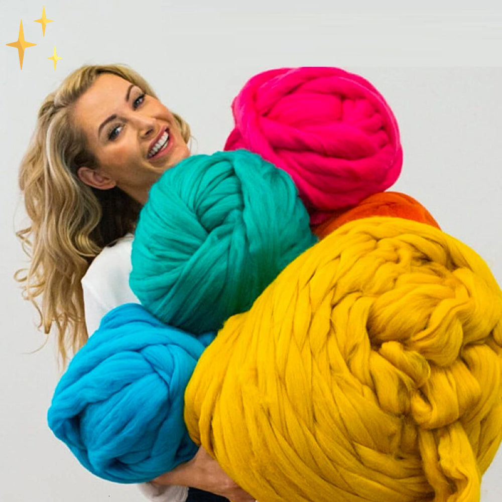 1000g Super Chunky Yarn - Soft Thick Chunky Wool Yarn for Knitting & Crocheting Projects 6