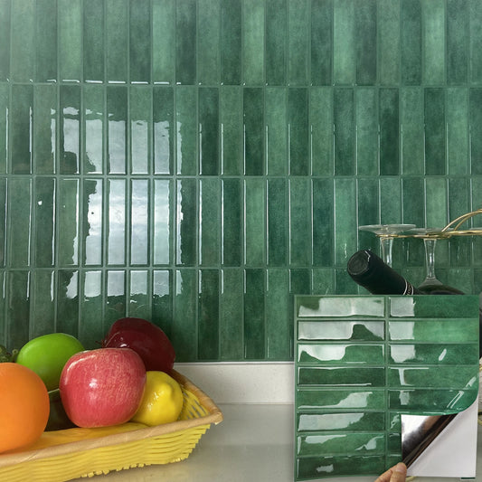 10 PCS Waterproof Self Adhesive Wall Tiles for Kitchen & Bathroom Decor 0