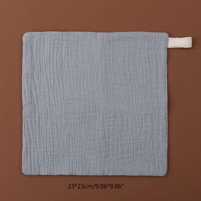 5-Pack Soft Cotton Baby Towels - Multi-Functional Muslin Squares for Bathing & Feeding 3