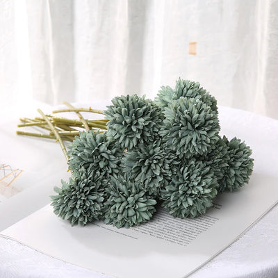 Artificial Hydrangea Flower Bouquet - 3 or 5 Pcs Silk Faux Flowers for Home Decor & Weddings 22