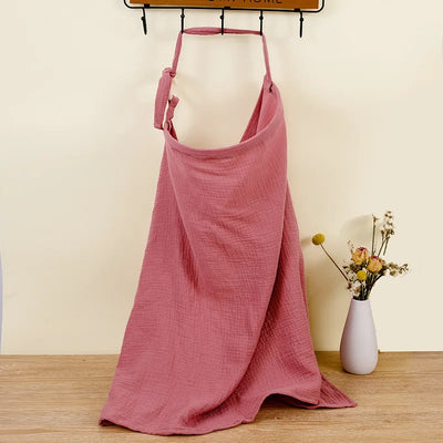 Breathable Cotton Muslin Nursing Cover - Versatile Breastfeeding Cover Up & Mother Feeding Cover 10