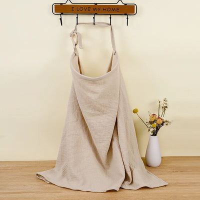 Breathable Cotton Muslin Nursing Cover - Versatile Breastfeeding Cover Up & Mother Feeding Cover 16