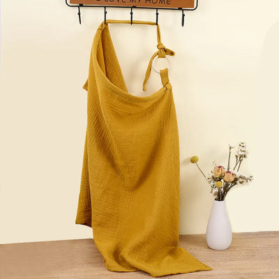 Breathable Cotton Muslin Nursing Cover - Versatile Breastfeeding Cover Up & Mother Feeding Cover 6