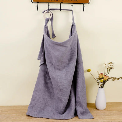Breathable Cotton Muslin Nursing Cover - Versatile Breastfeeding Cover Up & Mother Feeding Cover 9