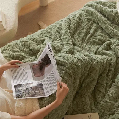 Cozy Thick Winter Lambswool Blanket - Ultra-Soft, Machine Washable, Plush Comfort 1