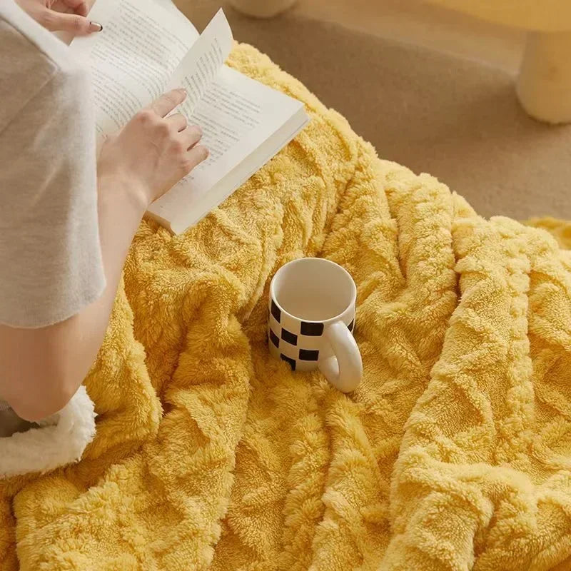 Cozy Thick Winter Lambswool Blanket - Ultra-Soft, Machine Washable, Plush Comfort 2