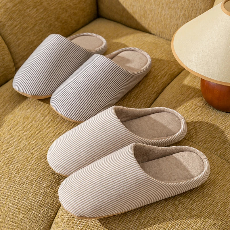 Cozy Unisex Soft Fur Slippers - Warm Non-Slip Indoor Flat Slides 0