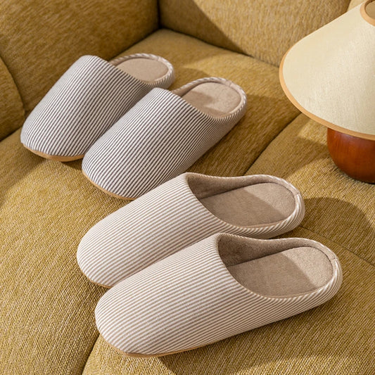 Cozy Unisex Soft Fur Slippers - Warm Non-Slip Indoor Flat Slides 0