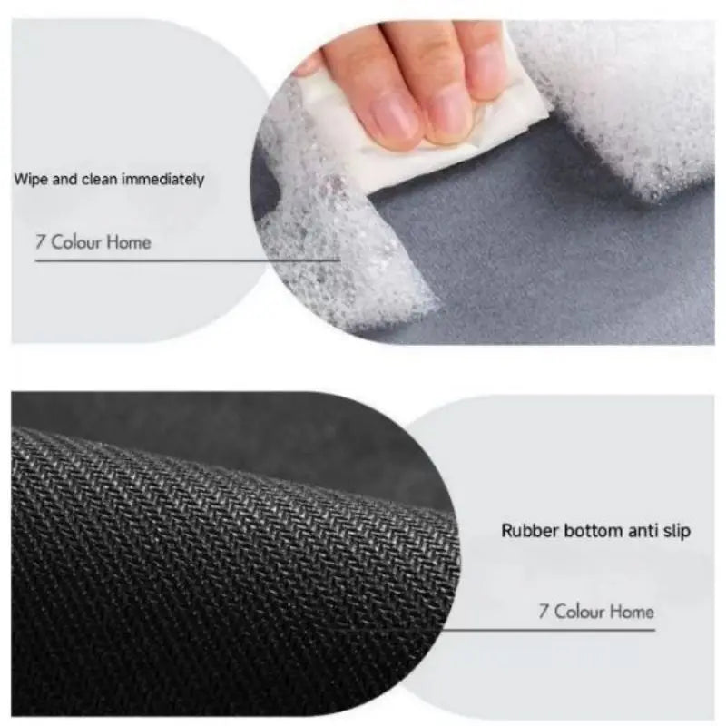 Diatomaceous Earth Washable Kitchen Rugs - 2pc Absorbent Non-Slip Mats 4