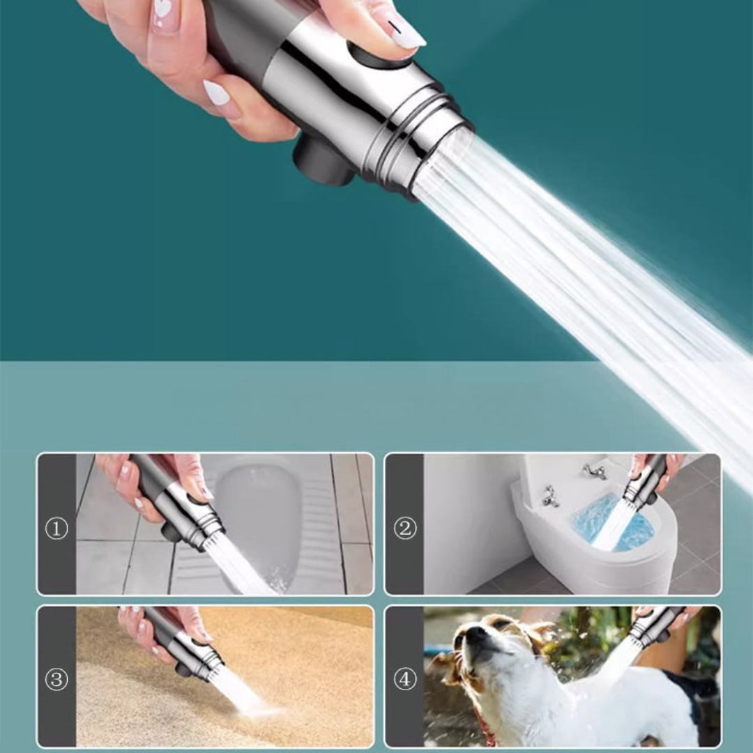 High Pressure Filtered Shower Head with 9-Layer Filtration System & Hose 2