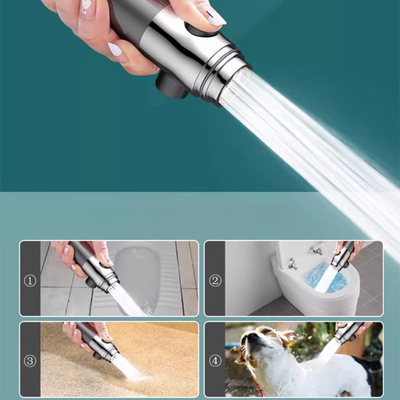 High Pressure Filtered Shower Head with 9-Layer Filtration System & Hose 2