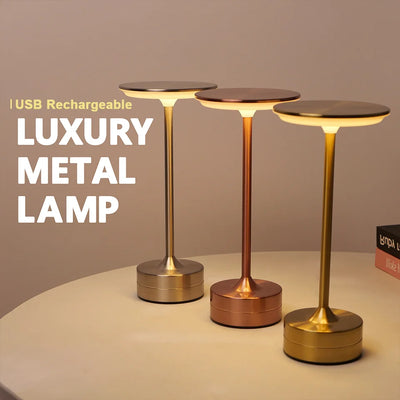 LED Cordless Table Lamp - Touch Sensor, USB Rechargeable Nightstand & Desk Light 0