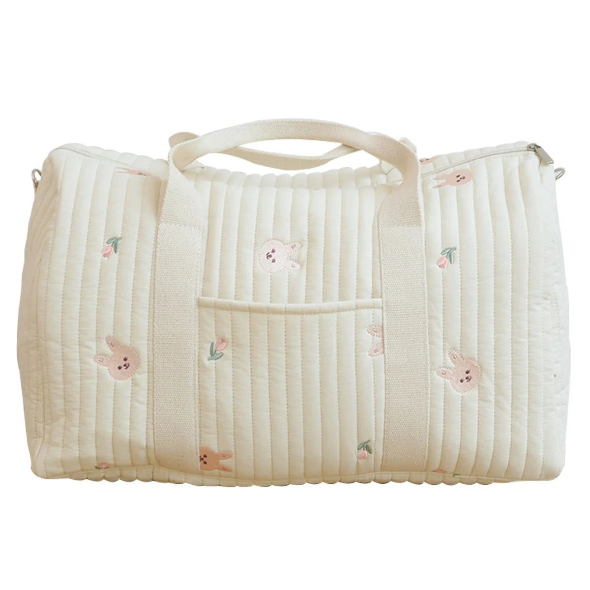 Large Capacity Embroidered Mom Travel Bag - Multi-functional Handbag 4