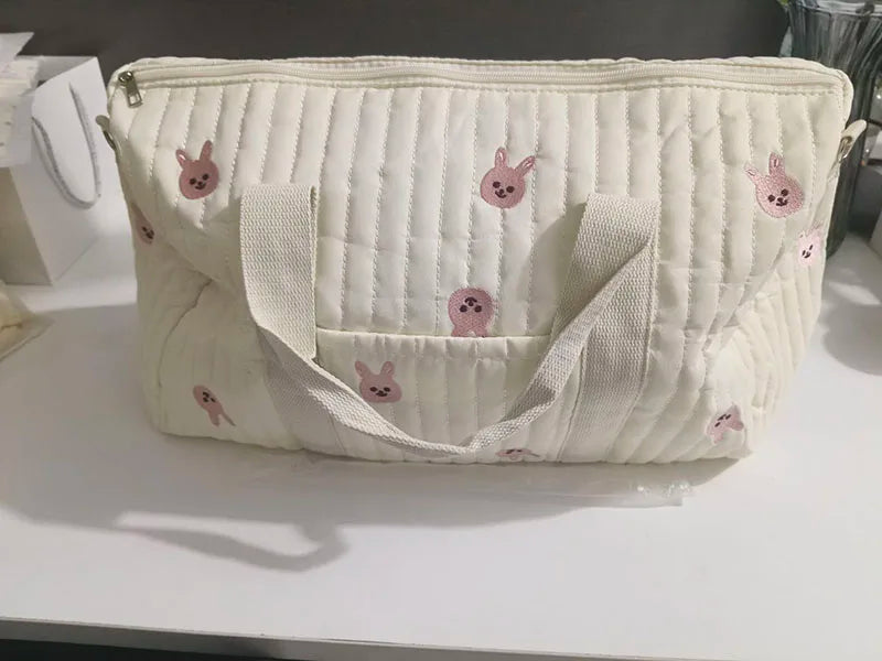 Large Capacity Embroidered Mom Travel Bag - Multi-functional Handbag 6
