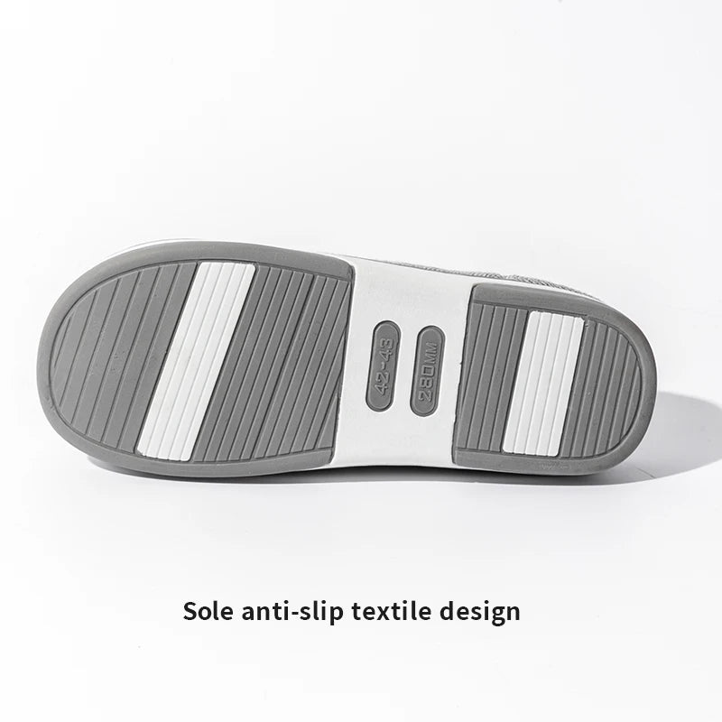 Men's Cozy Plush Fur Slippers - Non-Slip Indoor Comfort Shoes 1