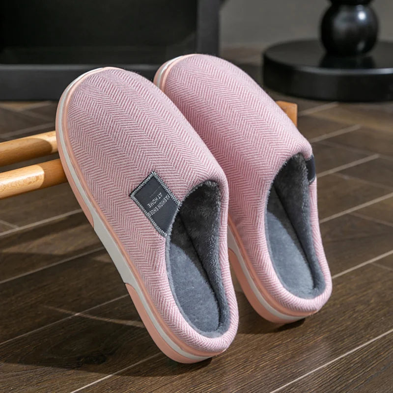 Men's Cozy Plush Fur Slippers - Non-Slip Indoor Comfort Shoes 6