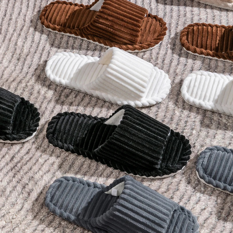 Men's Open-Toed Slippers - Breathable Anti-Slip Indoor Shoes for Comfort 5