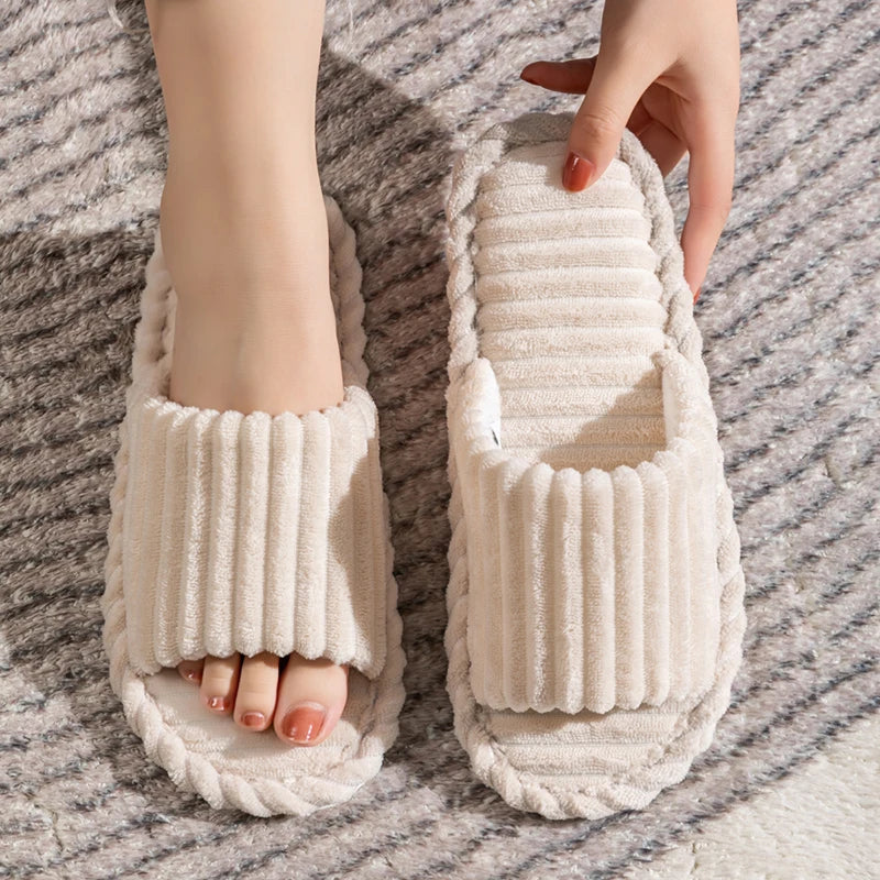 Men's Open-Toed Slippers - Breathable Anti-Slip Indoor Shoes for Comfort 7
