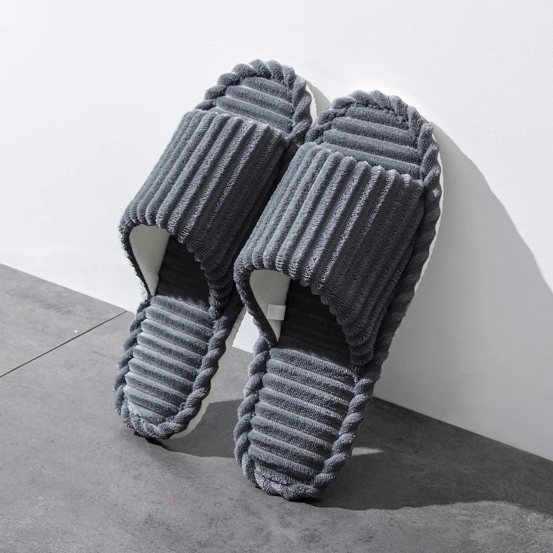 Men's Open-Toed Slippers - Breathable Anti-Slip Indoor Shoes for Comfort 9