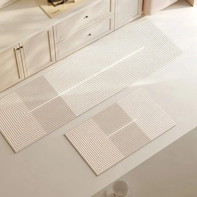Non-Slip Washable Rug - Soft Velvet Kitchen & Bathroom Mat with Rubber Backing 1
