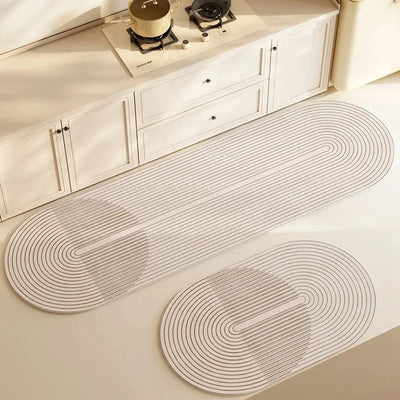 Non-Slip Washable Rug - Soft Velvet Kitchen & Bathroom Mat with Rubber Backing 4