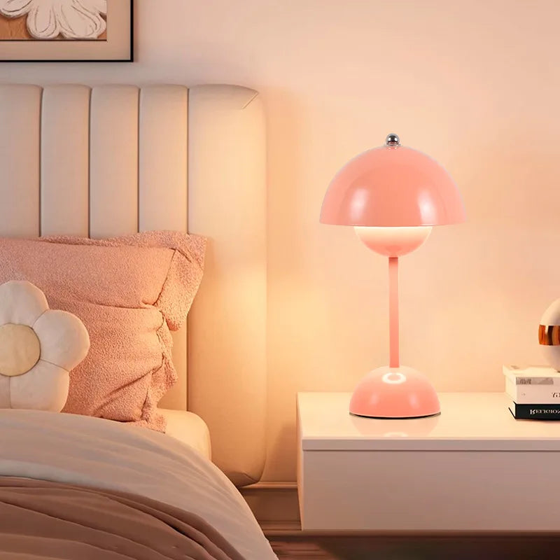 Cordless Table Lamp - Touch Control Battery Operated Bedside Light
