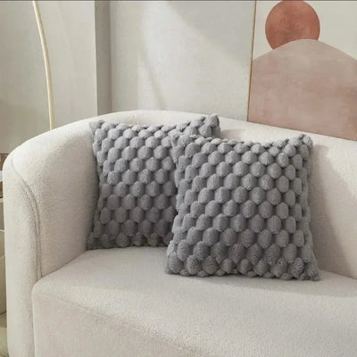 Pineapple Grid Turtle Pattern 3D Soft Plush Throw Pillow - 18 Couch Decorative Pillow 4