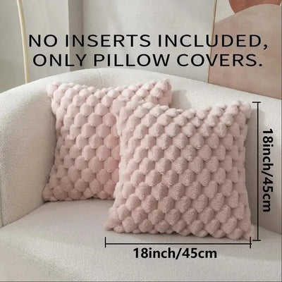 Pineapple Grid Turtle Pattern 3D Soft Plush Throw Pillow - 18 Couch Decorative Pillow 5