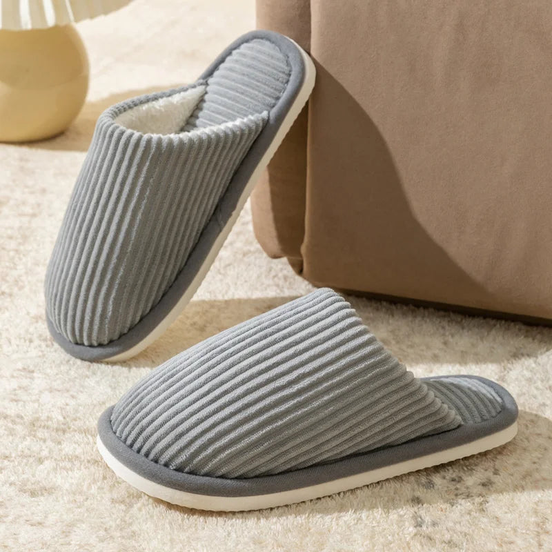 Plush Winter Men's Slippers - Non-Slip Indoor Comfort for Cold Days 2