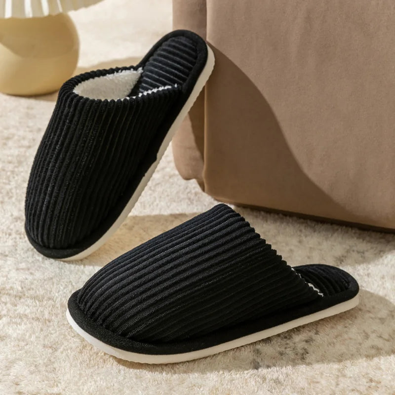 Plush Winter Men's Slippers - Non-Slip Indoor Comfort for Cold Days 3