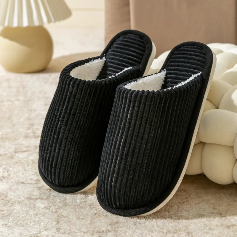 Plush Winter Men's Slippers - Non-Slip Indoor Comfort for Cold Days 6