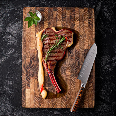 Premium Teak Wood Cutting Board - Durable, Versatile & Easy to Maintain 1