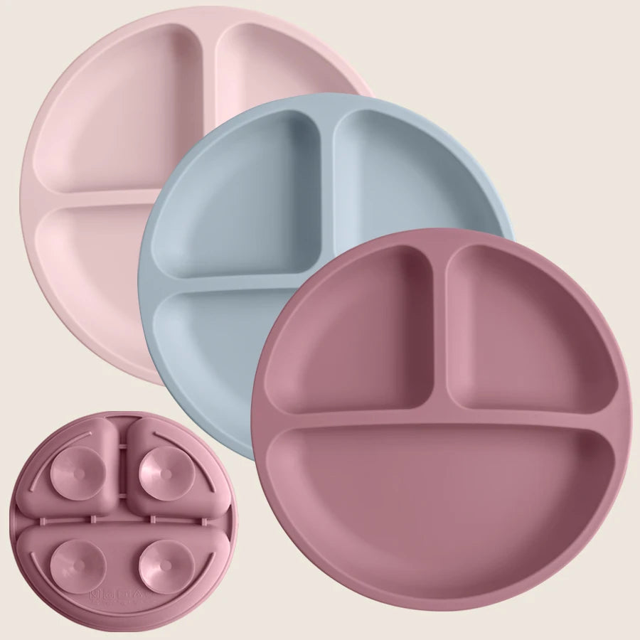 Silicone Suction Plate for Babies - BPA-Free Toddler Dining Tableware 4