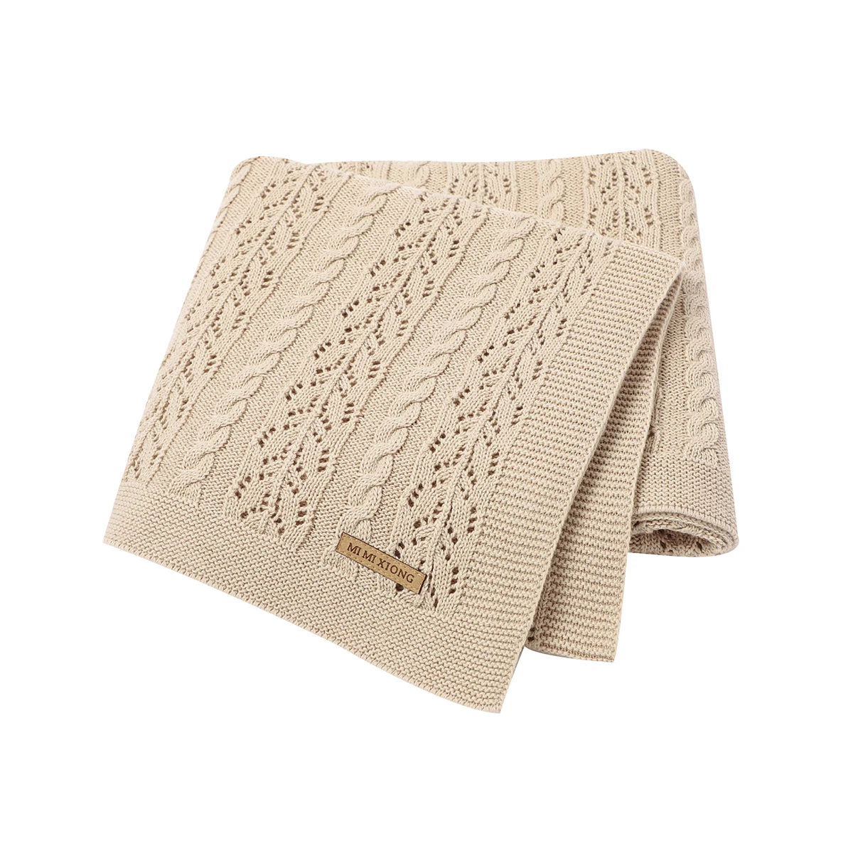 Soft Muslin Baby Blanket - Versatile Knitted Swaddle Wrap for Newborns & Toddlers 0
