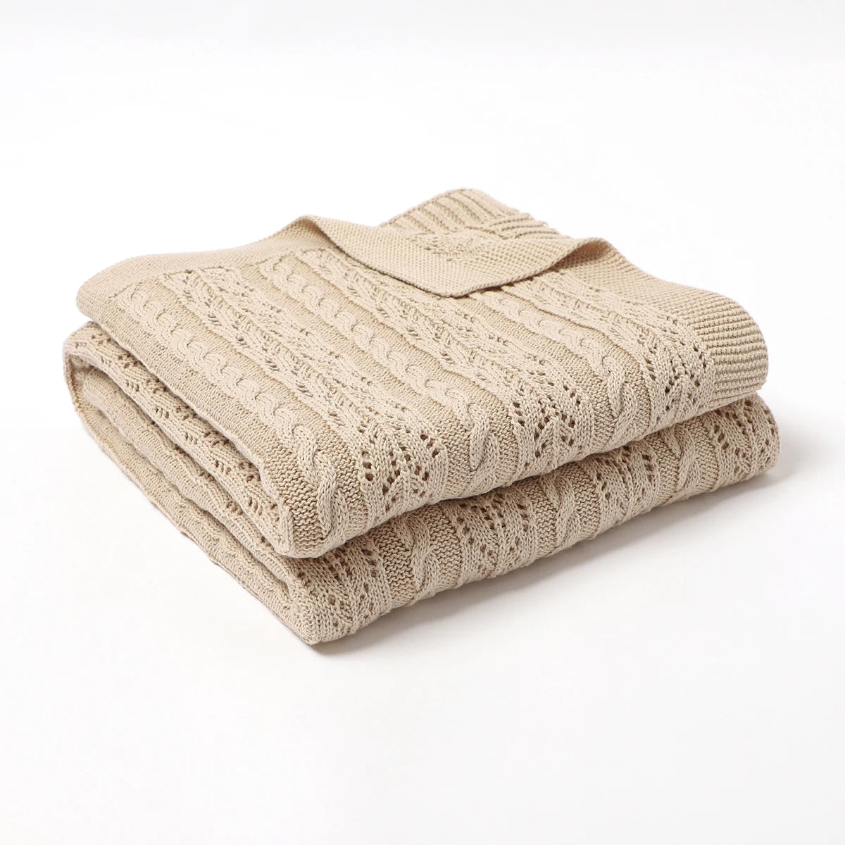 Soft Muslin Baby Blanket - Versatile Knitted Swaddle Wrap for Newborns & Toddlers 1