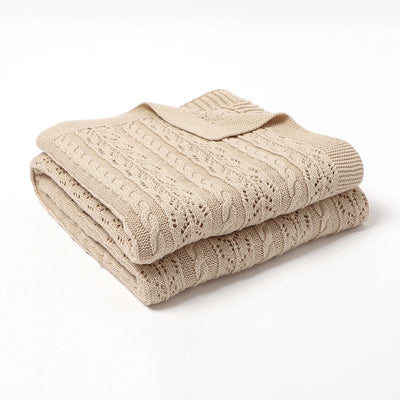 Soft Muslin Baby Blanket - Versatile Knitted Swaddle Wrap for Newborns & Toddlers 1