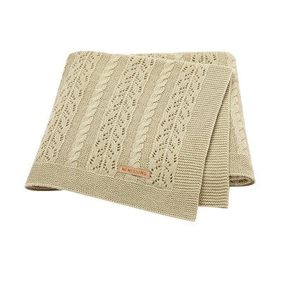 Soft Muslin Baby Blanket - Versatile Knitted Swaddle Wrap for Newborns & Toddlers 6