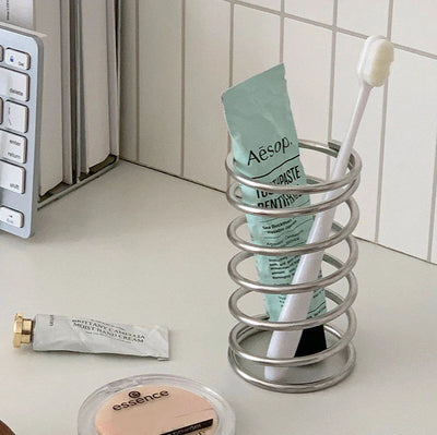 Stainless Steel Wall Mounted Toothbrush Holder - Durable Bathroom Organizer 0