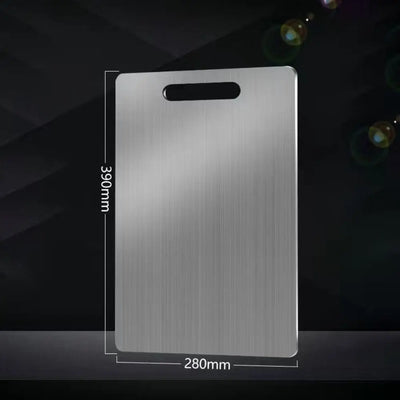 Thickened Stainless Steel Antibacterial Cutting Board - Double-Sided Use for Safety 13