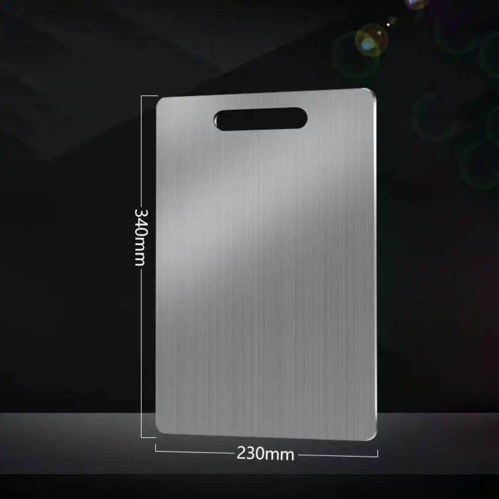 Thickened Stainless Steel Antibacterial Cutting Board - Double-Sided Use for Safety 9