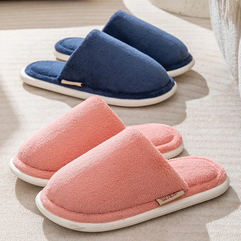Woolen Cloth Slippers for Men and Women - Thick Sole Indoor Comfort 2